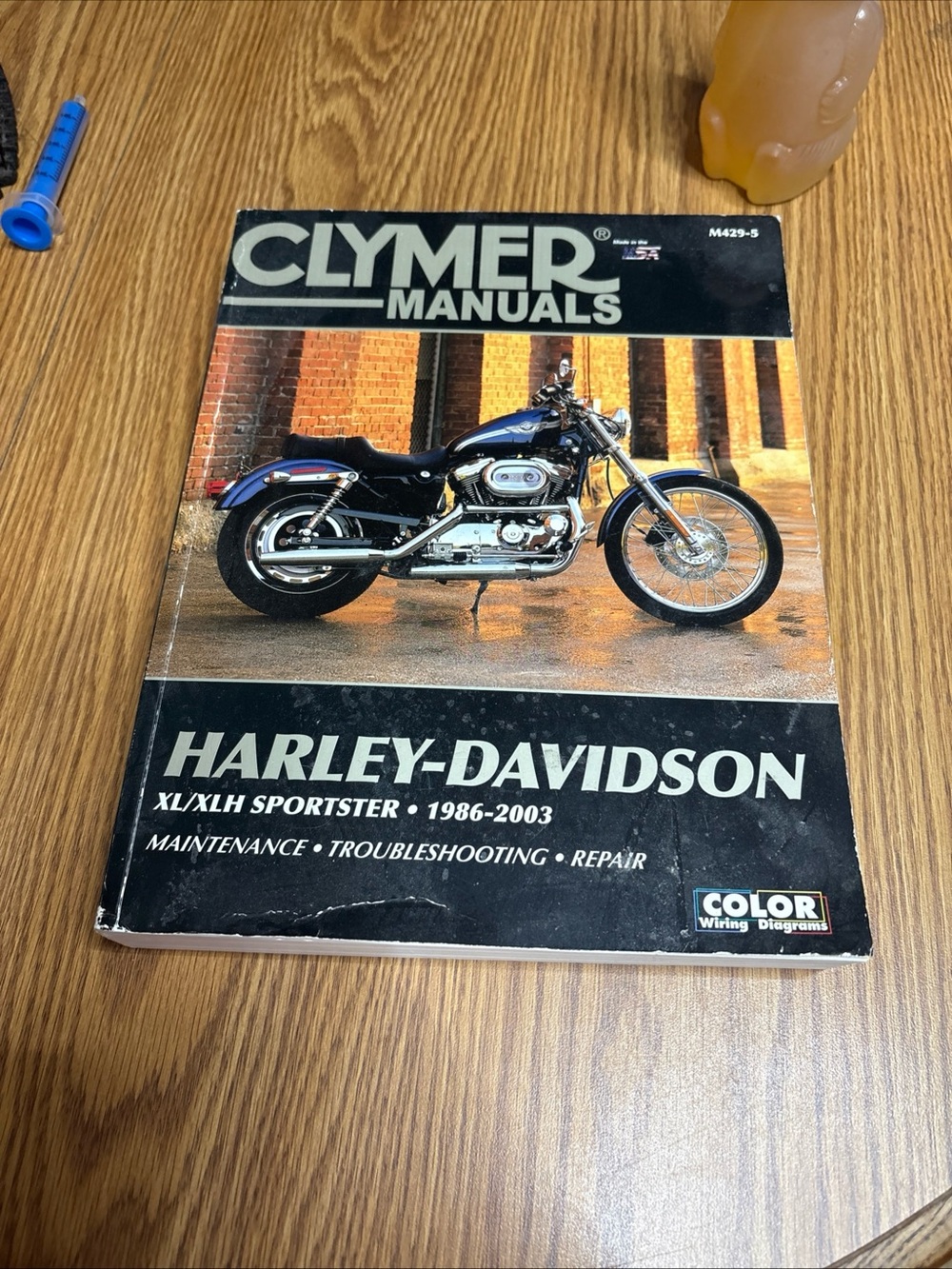 Harley-Davidson Black and Tan Clymer Sportster Repair Manual Cover